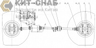 Axle and Shaft Assembly (WD10G220E21, SC11CB220G2B1, 6CTAA8.3-C, 6CTA8.3-C215)