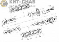 Clutch assembly K3+K4