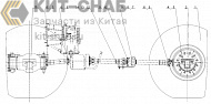 Axle and Shaft Assembly (SC11CB220G2B1, 6CTA8.3-C215)