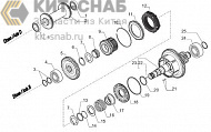 INPUT AND PTO TRANSMISSION SHAFTS (AXIS A) /  ВХОДНОЙ ВАЛ КПП (ОСИ А)