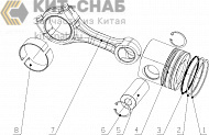 340-1004000/01 Piston Connecting Rod Assembly
